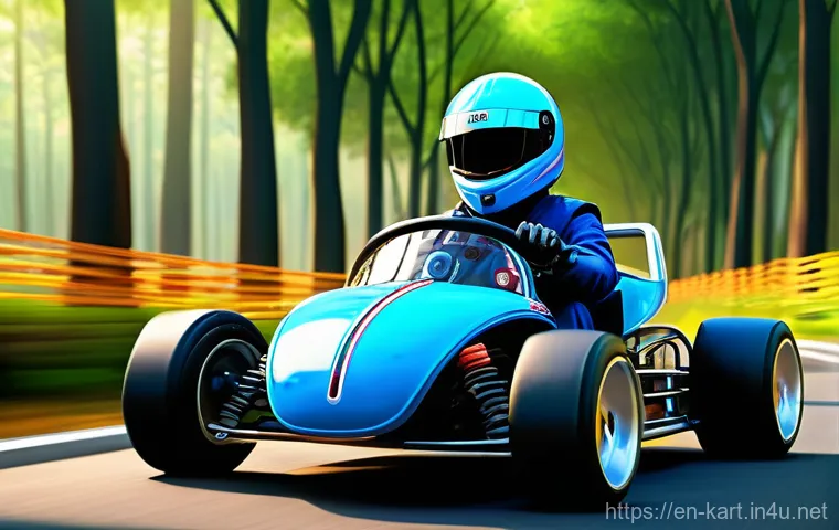 카트라이더 신규 캐릭터와 팬아트의 조화 - **Prompt 1: Nostalgic KartRider Adventure with a Modern Twist**
    "A vibrant, dynamic illustration...