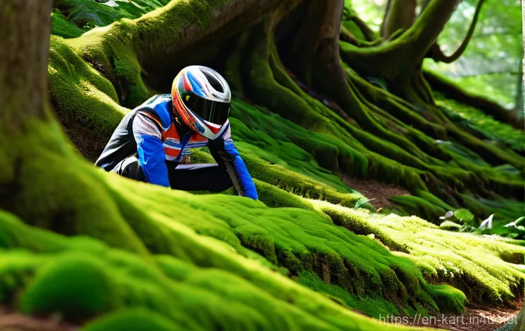 카트라이더 트랙 공략 동영상 추천 - **Exploring Hidden Paths on a Forest Track**
    A focused young adult male character, dressed in a ...