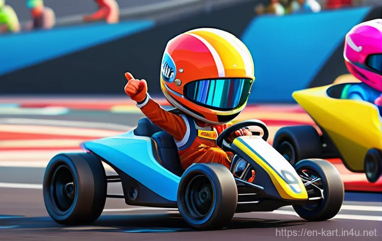 카트라이더 모바일 버전 차이점 - **Prompt 1: Vibrant Mobile Racing Fun - KartRider Rush+ Style**
    "A dynamic, high-energy scene de...