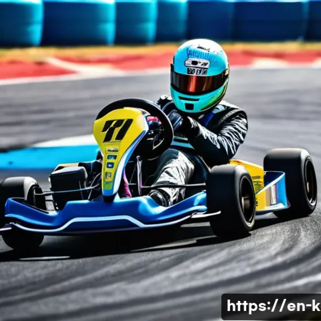 카트라이더 인기 트랙 추천 - A dynamic racing scene on a technical kart circuit filled with tight chicanes and sharp hairpin turn...