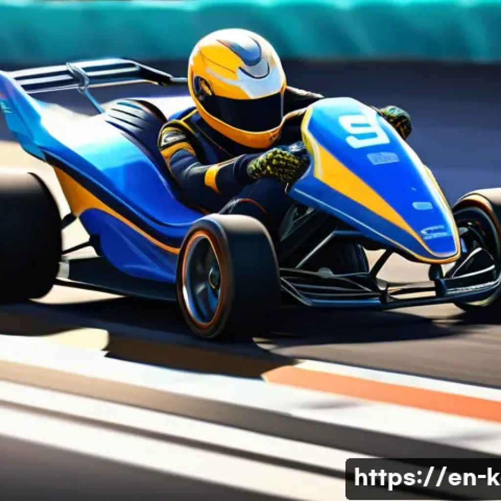 카트라이더 팬아트 대회와 신규 캐릭터 활용 - A vibrant digital painting of the new KartRider character in dynamic racing action, showcasing their...