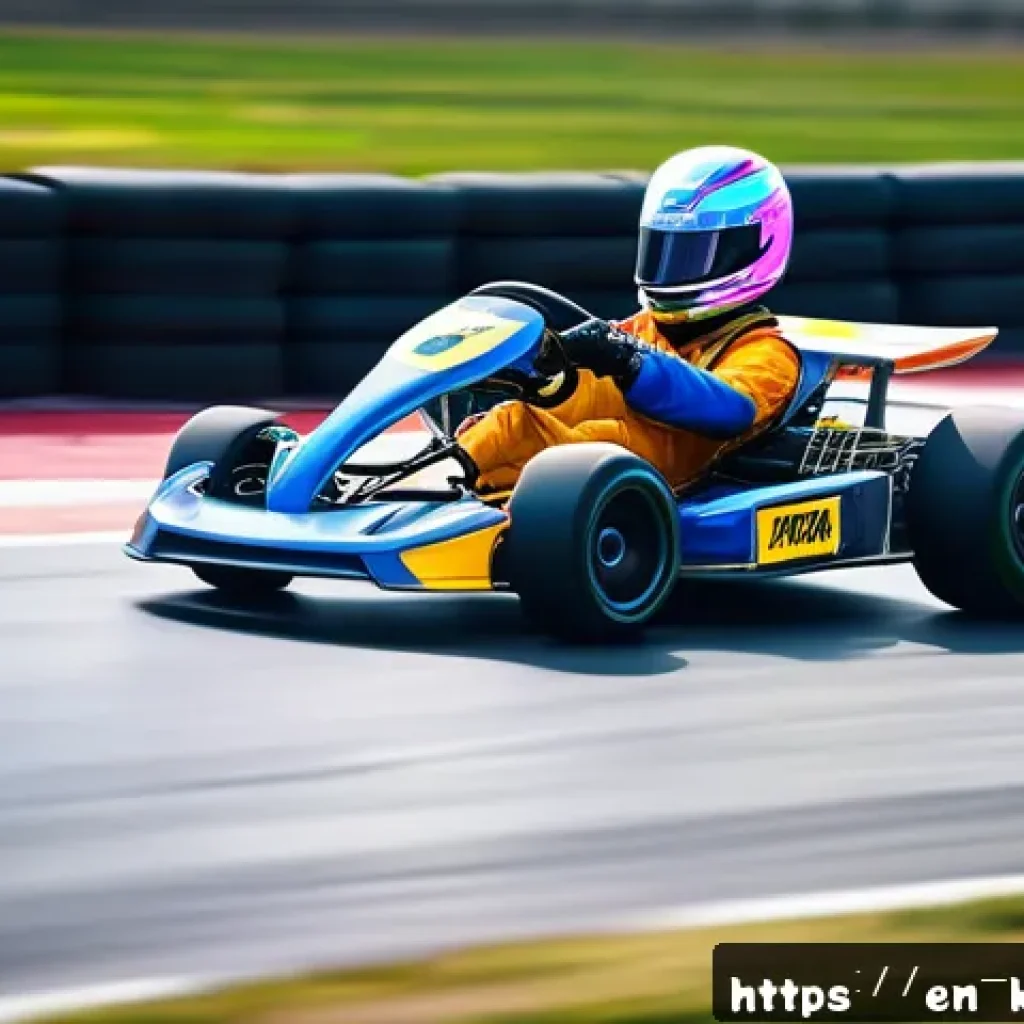 카트라이더 아이템 활용 전략 - A dynamic racing scene on a vibrant, twisting kart track featuring a skilled racer activating a glow...
