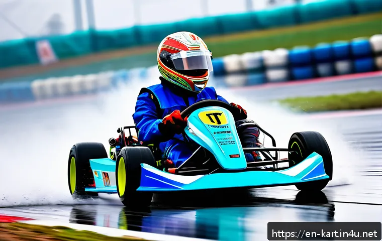 카트라이더 신규 업데이트와 글로벌 유저 반응 - A vibrant kart racing scene on a futuristic track under dynamic weather conditions, featuring heavy ...